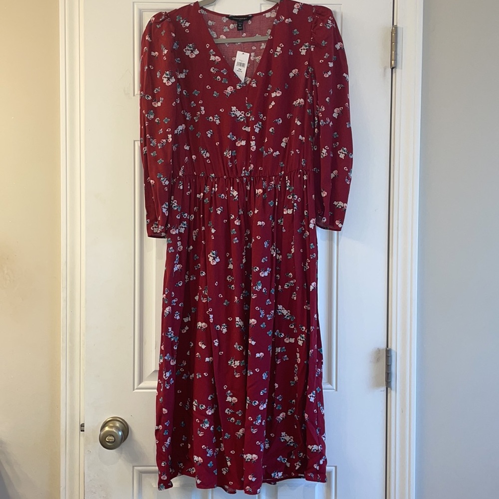 NWT Banana Republic Flowered Dress Sz PM
